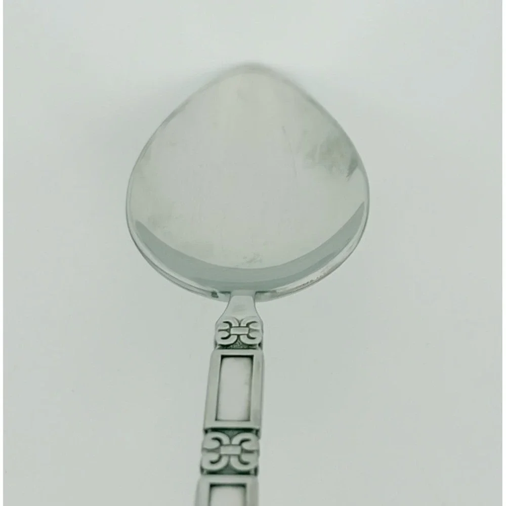 Oneida Community Madrid No Black Stainless Soup Spoons Set of 6 Vintage 6 7/8